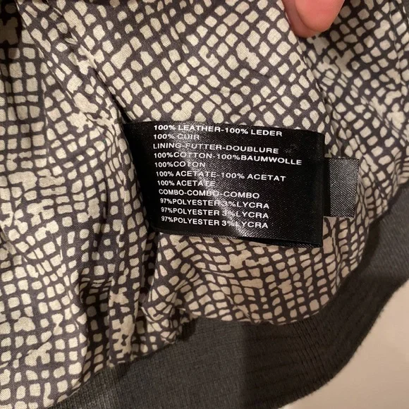 Leather cropped jacket - Picture 6 of 6